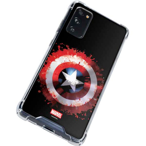 Marvel Captain America Star Shield Galaxy S20 FE Clear Case